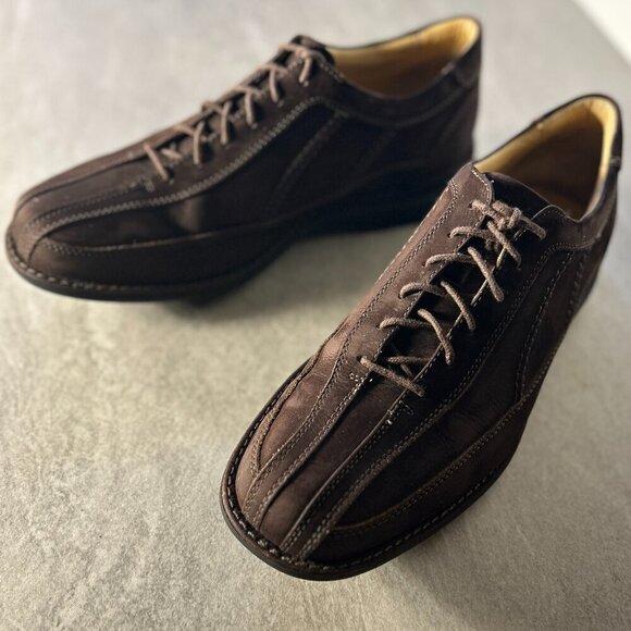 Johnston & Murphy SZ9 Brown Suede Leather Oxford Shoe Retro Office Sturdy Staple main image 4